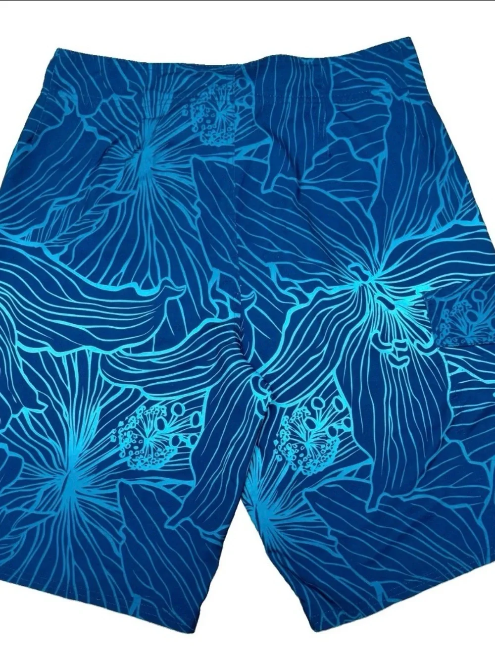 OP Men's Teal and Navy Floral Board Shorts